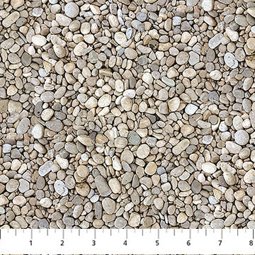Running Free Pebbles Gray Deborah Edwards Northcott Cotton Fabric NC-DP28592-92