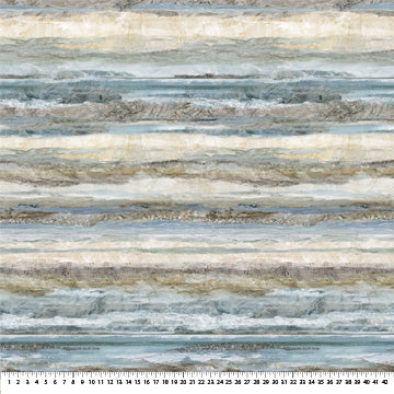 Running Free Texture Ombre Blue Multi Deborah Edwards Northcott Cotton Fabric NC-DP28588-42