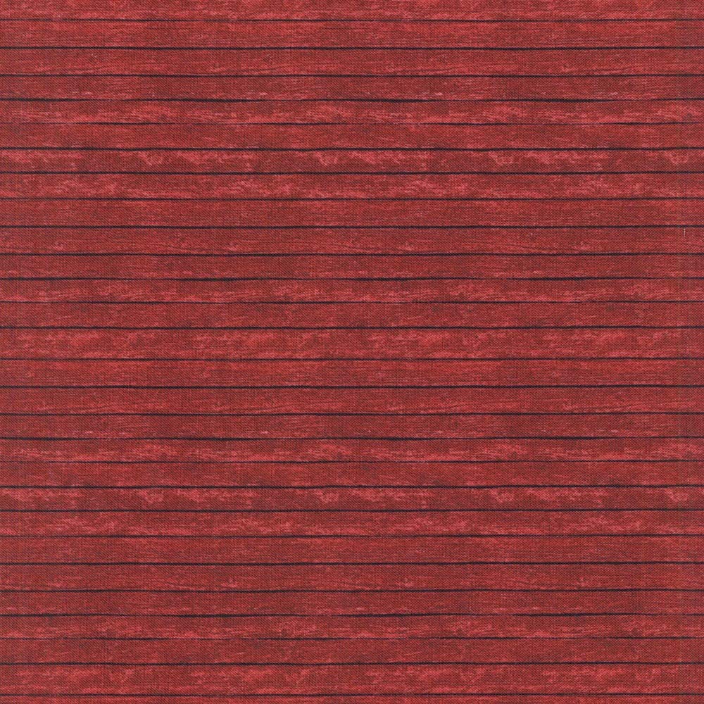 Rustic Barn Red Fence Wood Grain Landscape Medley Elizabeth's Studio Cotton Fabric