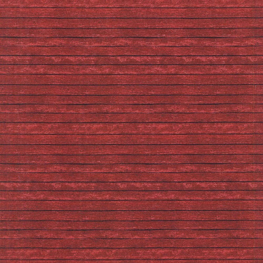 Rustic Barn Red Fence Wood Grain Landscape Medley Elizabeth's Studio Cotton Fabric