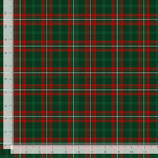 Rustic Holiday Bufalo Plaids Green Timeless Treasures Cotton Fabric TT-PLAID-CD3618-GREEN