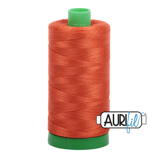 Rusty Orange 40 wt 1094 yd Large Spool Aurifil Cotton Quilting Thread AF-MK40SC6-2240
