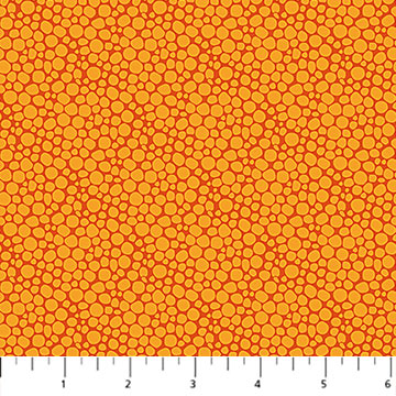 Sacred Earth Pebbles Orange Mark Anthony Jacobson Northcott Cotton Fabric NC-27112-54 | US Fabric Shop