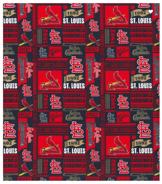 Saint Louis Cardinals MLB Baseball Block Fabric Traditions Cotton Fabric