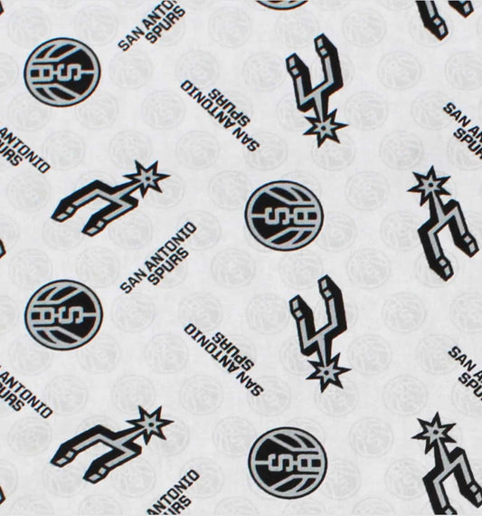 San Antonio Spurs NBA Basketball Camelot Cotton Fabric