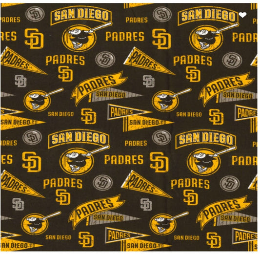 San Diego Padres MLB Baseball Retro Fabric Traditions Cotton Fabric