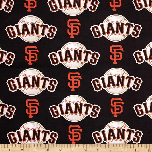 San Francisco Giants MLB Baseball Logo and Name Fabric Traditions Cotton Fabric