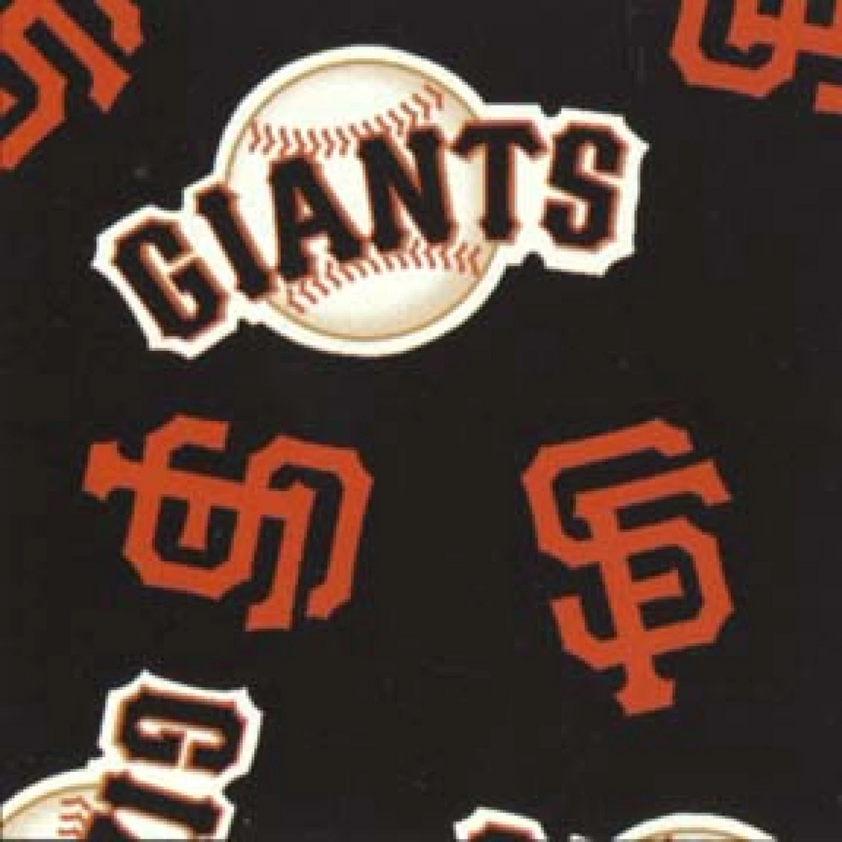San Francisco Giants MLB Baseball Allover Fabric Traditions 58-60 inches wide Polyester FLEECE Fabric MLB-6534-D