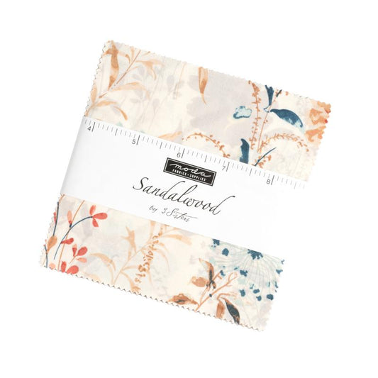 Sandalwood 5'' Squares 3 Sisters Moda Cotton Fabric MD-44380PP