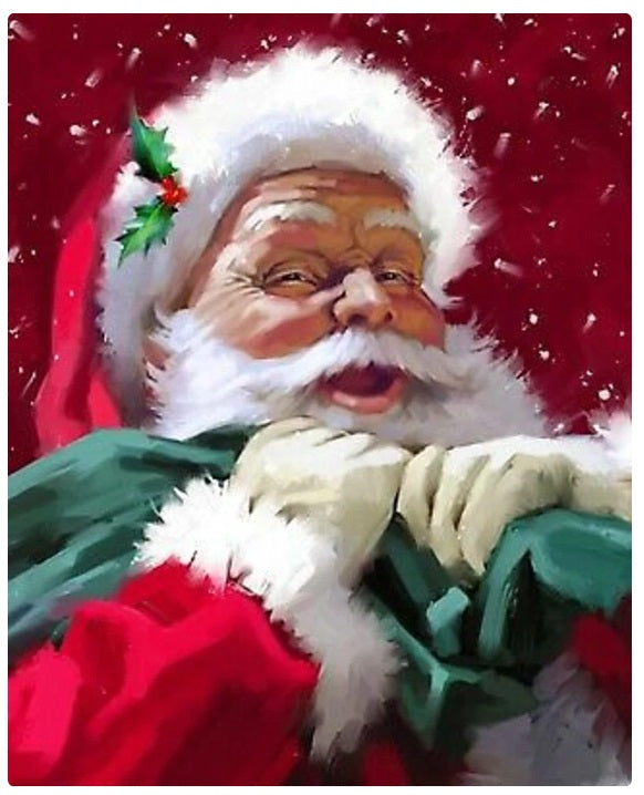 Santa's Portrait Panel 36" Christmas Gift Sack David Textiles Cotton Fabric