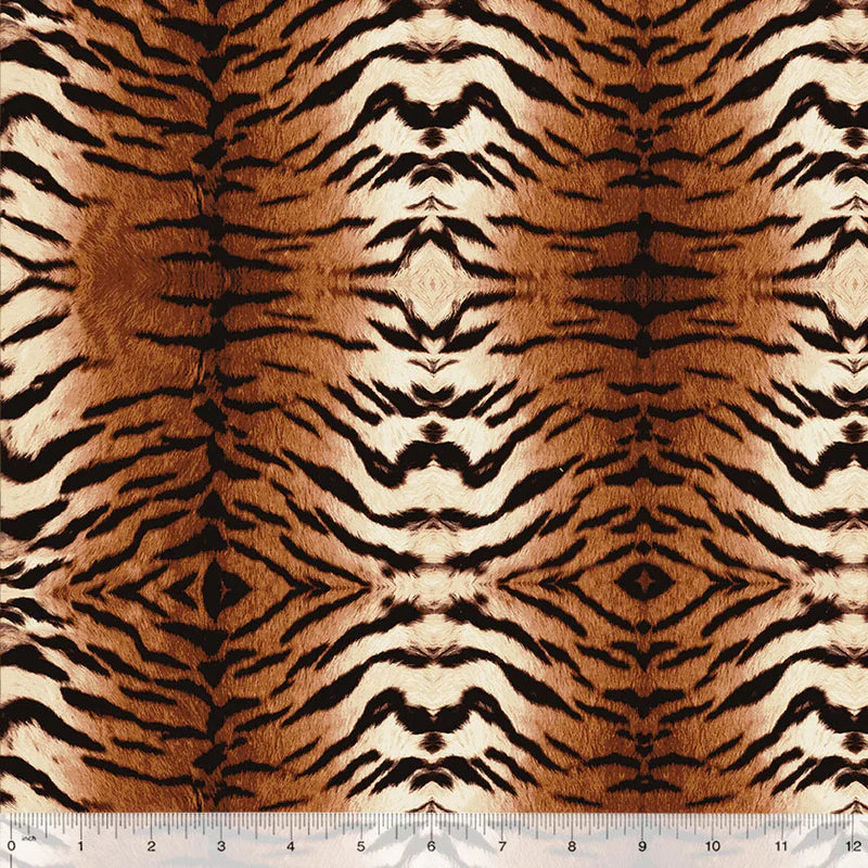 Savanna Sunrise Tiger Multi Whistler Studios Windham Fabrics Cotton Fabric WF-33784C-X