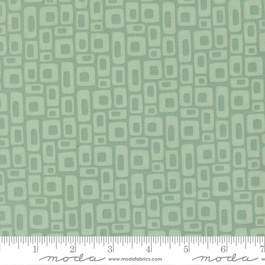 Scenery Marshmallow Dusty Jade Green Elizabeth Hartman Moda Cotton Fabric MD-51273-18
