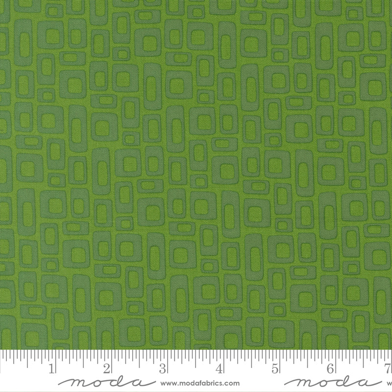 Scenery Marshmallow Evergreen Green Elizabeth Hartman Moda Cotton Fabric MD-51273-14
