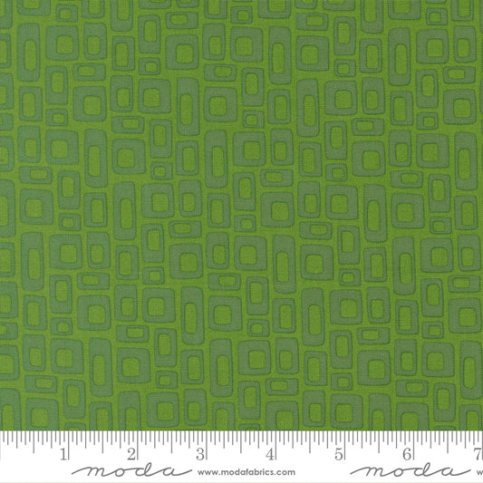 Scenery Marshmallow Evergreen Green Elizabeth Hartman Moda Cotton Fabric MD-51273-14