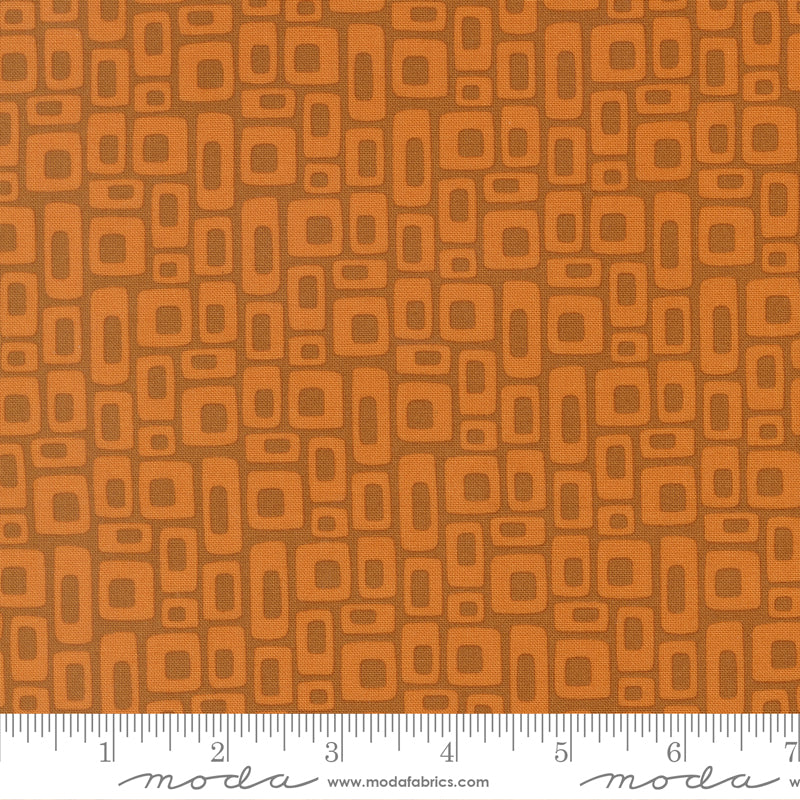Scenery Marshmallow Rusty Orange Elizabeth Hartman Moda Cotton Fabric MD-51273-22
