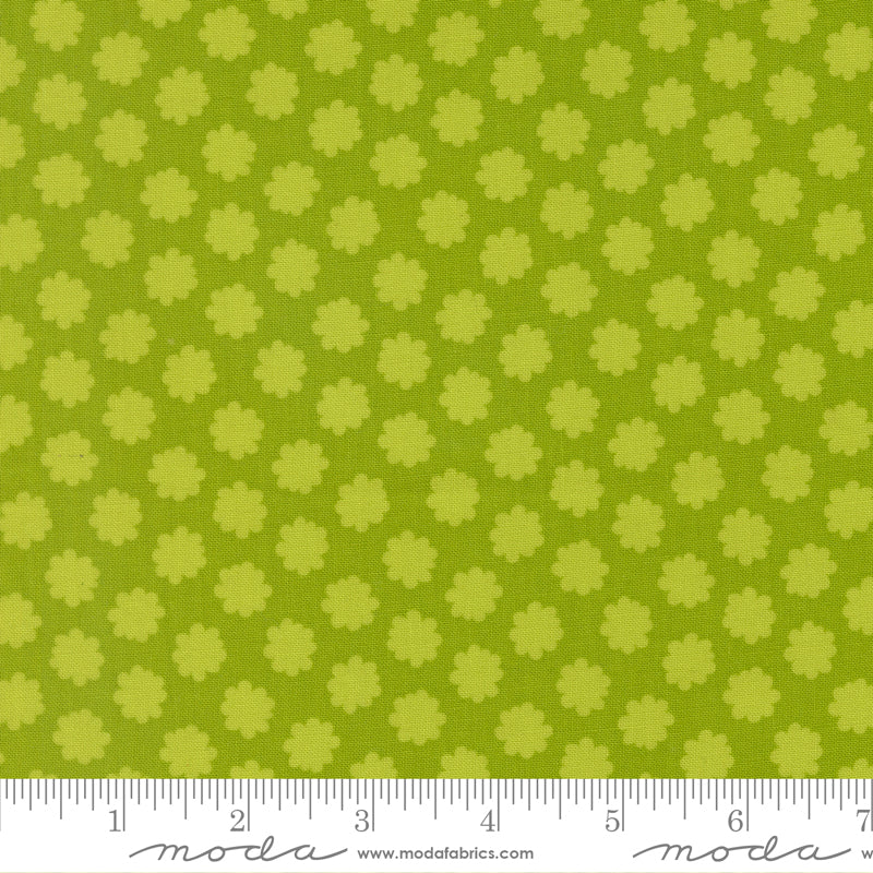 Scenery Puffball Lime Green Elizabeth Hartman Moda Cotton Fabric MD-51276-14
