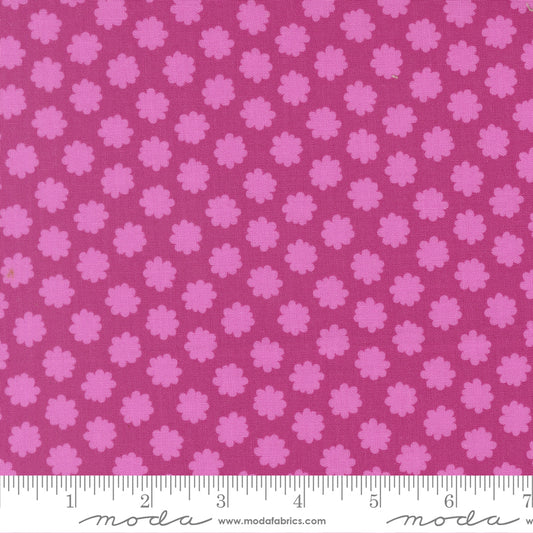 Scenery Puffball Passion Fruit Pink Elizabeth Hartman Moda Cotton Fabric MD-51276-20