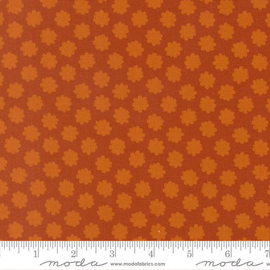 Scenery Puffball Spice Orange Brown Elizabeth Hartman Moda Cotton Fabric MD-51276-22