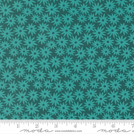 Scenery Sedum Dark Teal Elizabeth Hartman Moda Cotton Fabric MD-51270-17