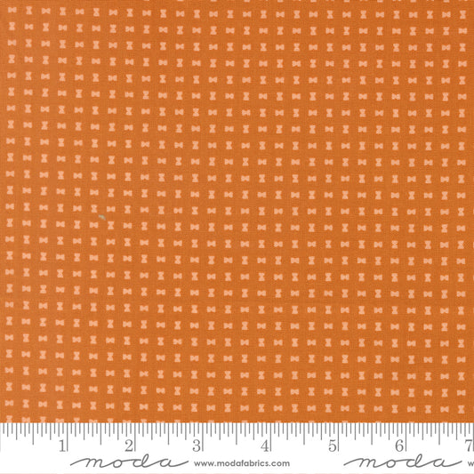 Scenery Spools Pumpkin Orange Elizabeth Hartman Moda Cotton Fabric MD-51277-22