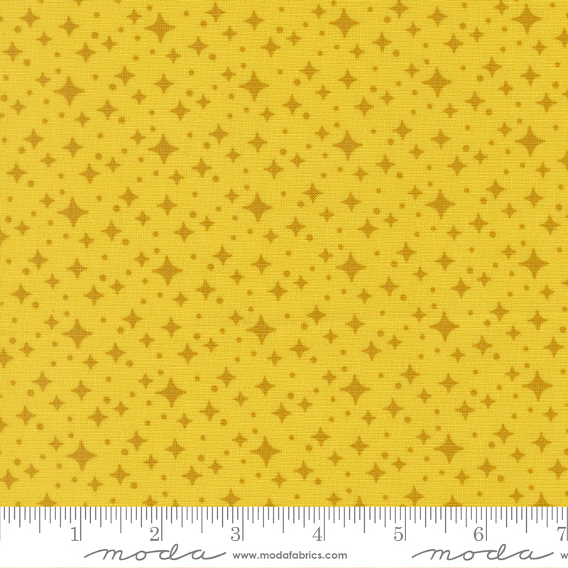 Scenery Starlight Citrine Yellow Elizabeth Hartman Moda Cotton Fabric MD-51274-12