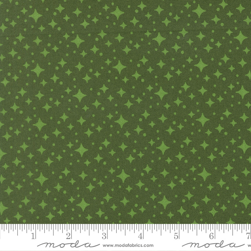 Scenery Starlight Cypress Green Elizabeth Hartman Moda Cotton Fabric MD-51274-14