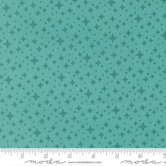 Scenery Starlight Poolside Turquoise Elizabeth Hartman Moda Cotton Fabric MD-51274-16
