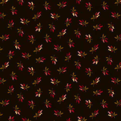 Scrap Basket Favorites Timeless Tulips Brown Kim Diehl Henry Glass Cotton Fabric