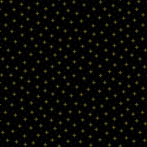 Scrap Basket Favorites Twinkle Star Black Kim Diehl Henry Glass Cotton Fabric