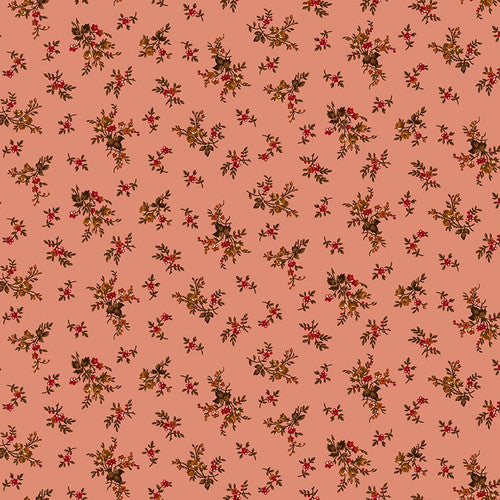 Scrap Basket Favorites Vintage Floral Pink Kim Diehl Henry Glass Cotton Fabric