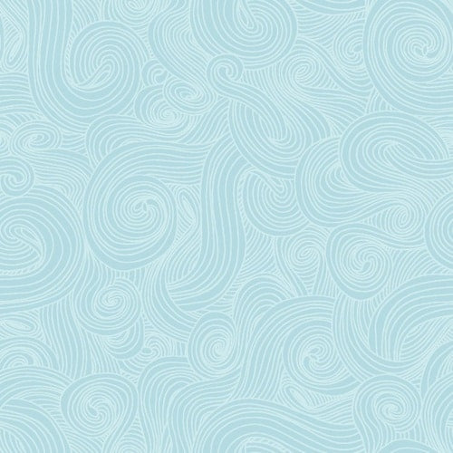 Just Color! Seaglass Blue Green Swirl Studio E Cotton Fabric