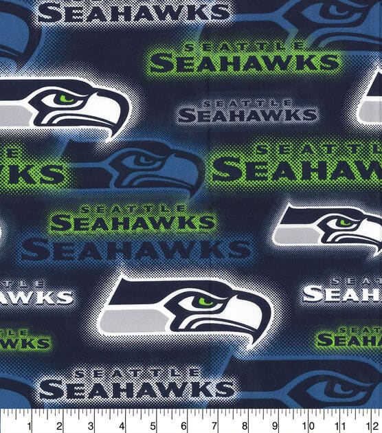 Seattle Seahawks NFL Football Dot Cotton Fabric