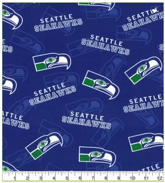 Seattle Seahawks NFL Football Legacy Cotton Fabric