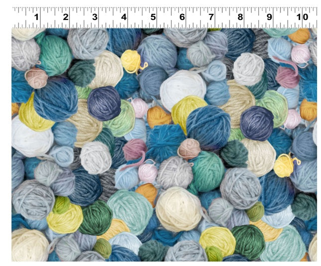 Secret Life of Squirrels IV Yarn Multi Colors Nancy Rose Clothworks Cotton Fabric CLT-Y4899-55