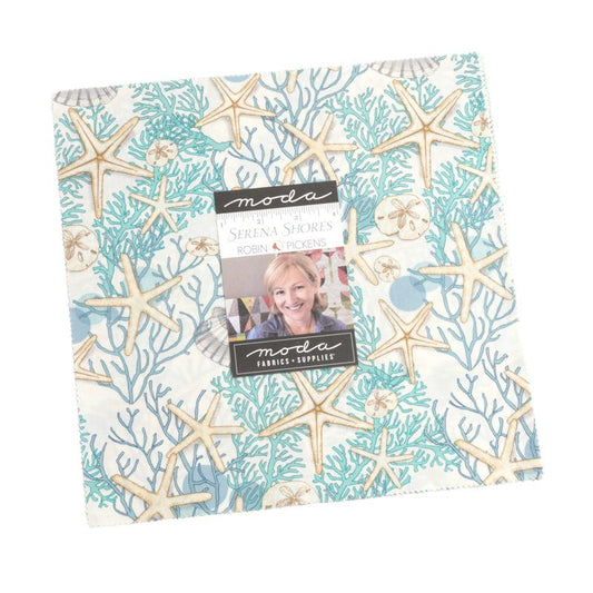 Serena Shores 10" Squares Layer Cake Robin Pickens Moda Cotton Fabric