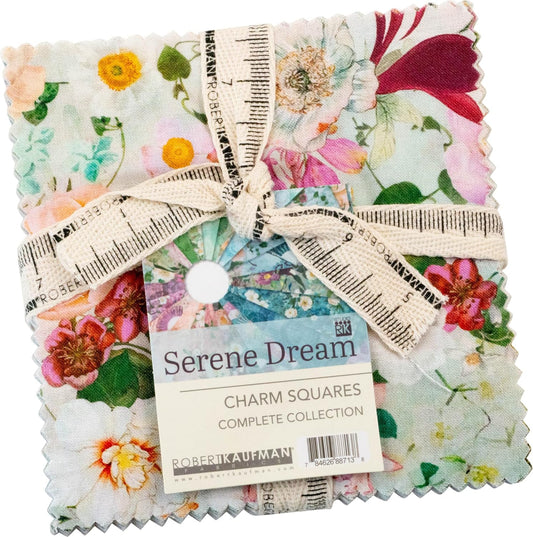 Serene Dream 5'' Squares 42pcs designed by RK Studios for Robert Kaufman 100% Cotton Quilting Fabric RK-CHS-1329-42
