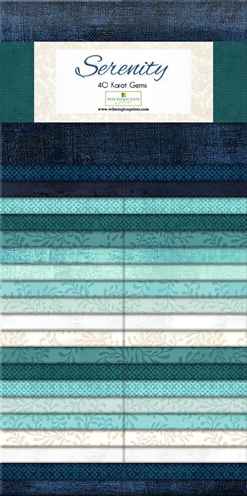 Serenity 2.5" Strips Karat Gems Strips Wilmington Prints Cotton Fabric