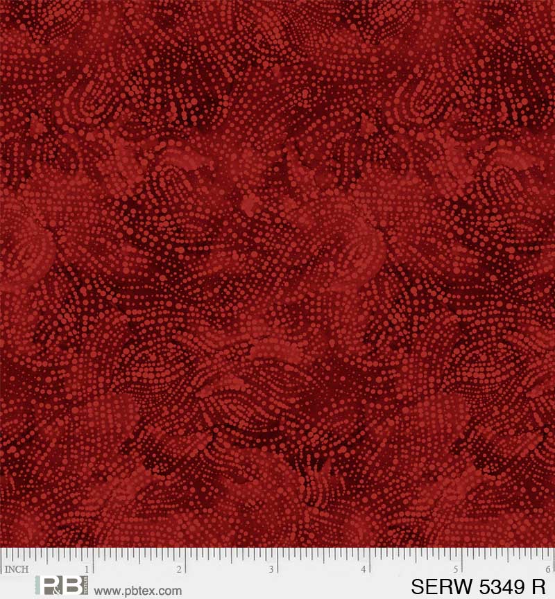 Serenity 108" Wideback Serene Texture Red P&B Textiles Cotton Fabric PB-SERW-5349-R