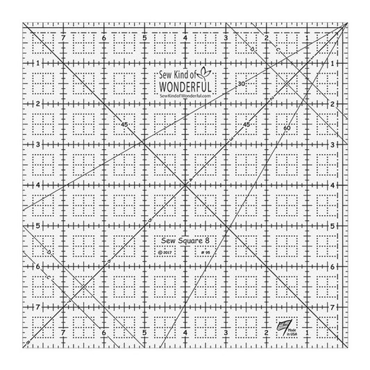 Sew Square 8" Ruler Sew Kind Of Wonder SKW-95