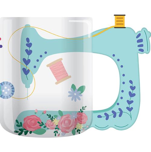Sewing Machine Mug 13.5oz Coffee Mug HTL  HTL-N4371-8