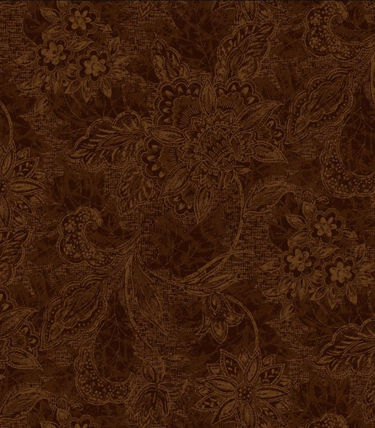 Shadows II 118" Wide back Brown Oasis Fabrics Cotton Fabric OA-1830815