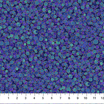 Shimmer Basics Metallic Multi Dot Deep Sea Purple Deborah Edwards Northcott Cotton Fabric NC-27895M-44 | US Fabric Shop