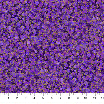 Shimmer Basics Metallic Multi Dot Pansy Purple Deborah Edwards Northcott Cotton Fabric NC-27895M-88 | US Fabric Shop