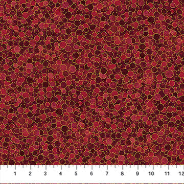 Shimmer Basics Metallic Multi Dot Tutti Fruiti Red Deborah Edwards Northcott Cotton Fabric NC-27895M-24 | US Fabric Shop