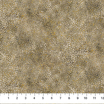 Shimmer Basics Metallic Pebbles Desert Sand Beige Deborah Edwards Northcott Cotton Fabric NC-27897M-92 | US Fabric Shop