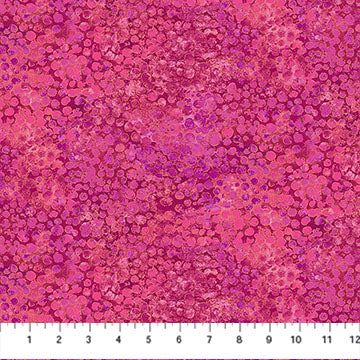Shimmer Basics Metallic River Rocks Bubble Gum Pink Deborah Edwards Northcott Cotton Fabric NC-27896M-28 | US Fabric Shop