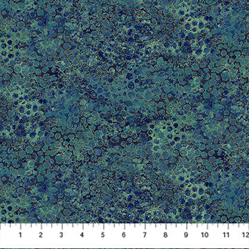 Shimmer Basics Metallic River Rocks Dusk Blue Deborah Edwards Northcott Cotton Fabric NC-27896M-48 | US Fabric Shop
