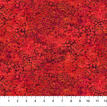 Shimmer Basics Metallic River Rocks Tutti Fruiti Red Deborah Edwards Northcott Cotton Fabric NC-27896M-24 | US Fabric Shop