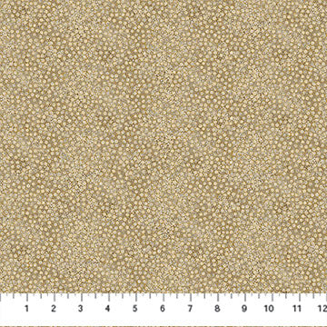 Shimmer Basics Metallic Tiny Dots Desert Sand Beige Deborah Edwards Northcott Cotton Fabric NC-27898M-92 | US Fabric Shop