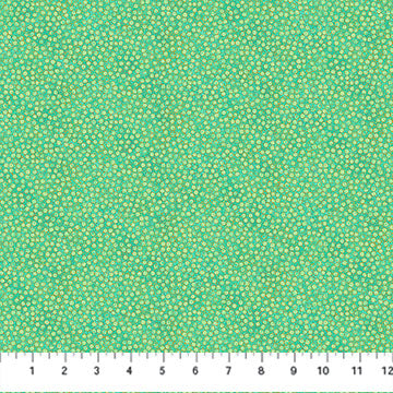 Shimmer Basics Metallic Tiny Dots Peacock Deborah Edwards Northcott Cotton Fabric NC-27898M-78
